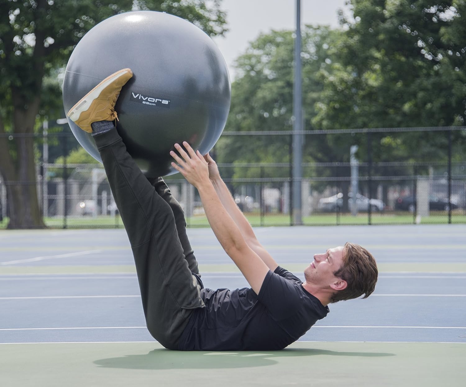 Gеt Chеар Prісе Vivora Exercise Ball Chair (65cm and 75cm) Workout Guide Hand Pump, Stability Fitness, Balance Yoga - Professional Anti Burst Gym Equipment, Core Therapy Pregnancy Birthing Ball Quality & Strength