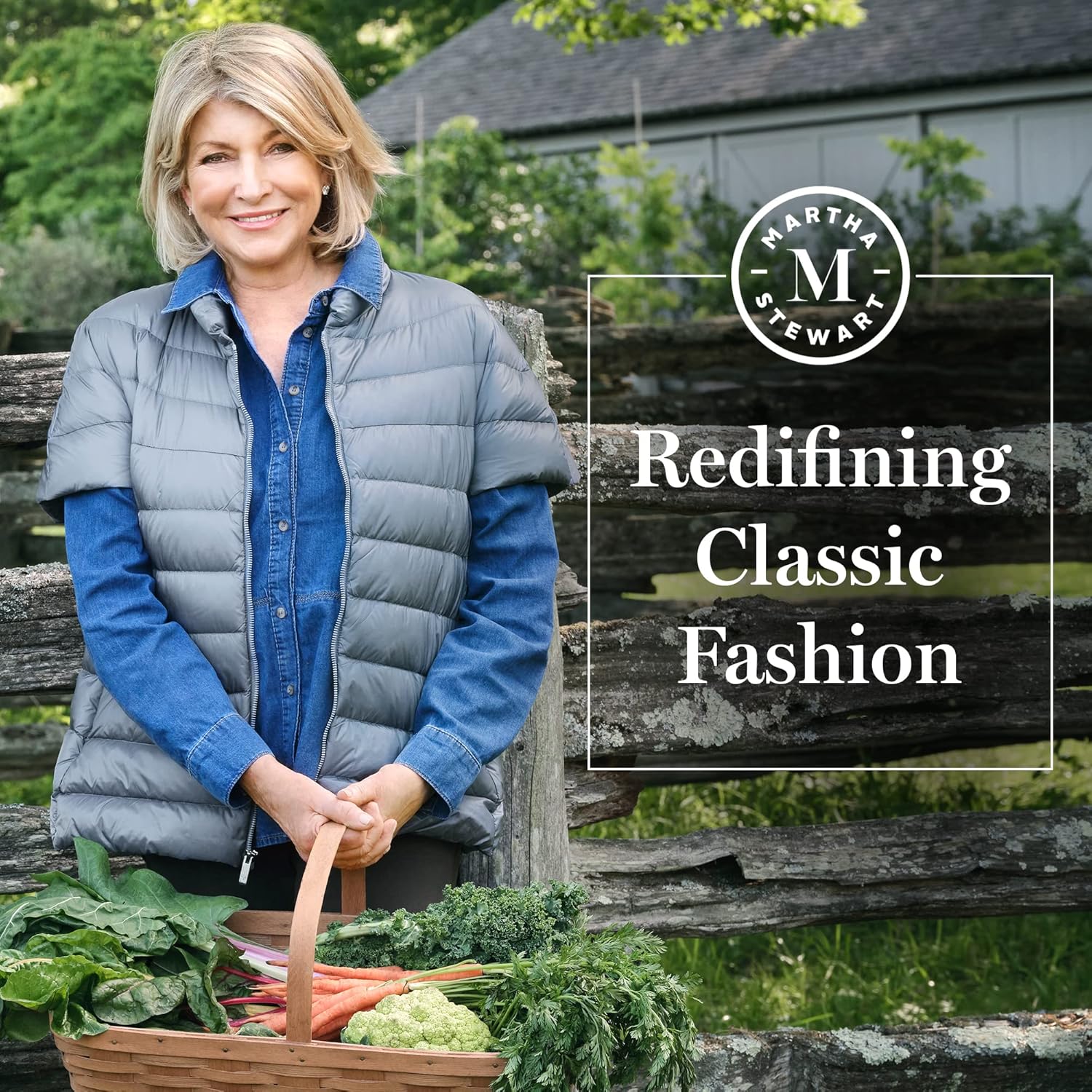 Martha Stewart Women’s Quilted Down Puffer Vest, Lightweight Short Sleeve Jacket with Pockets, Warm Winter Coat - Image 3