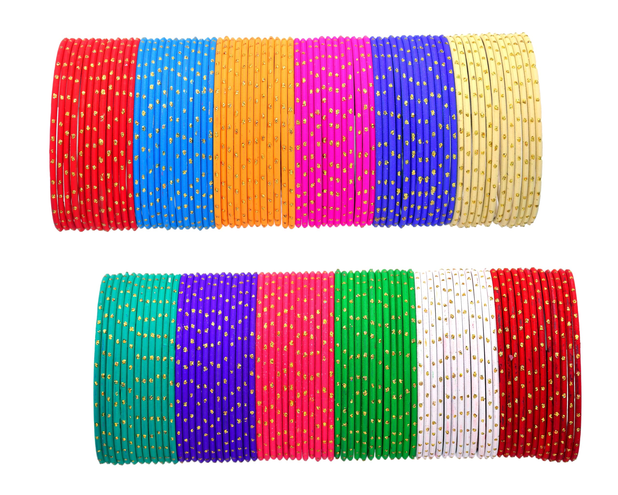Rudra Enterprises || Non-Precious Metal with Base Metal Spreads with Zari and Cutting Pattern Glossy Bangle Set For Women and Girls (2-4) (B0C7PH34XX) Amazon Price History, Amazon Price Tracker
