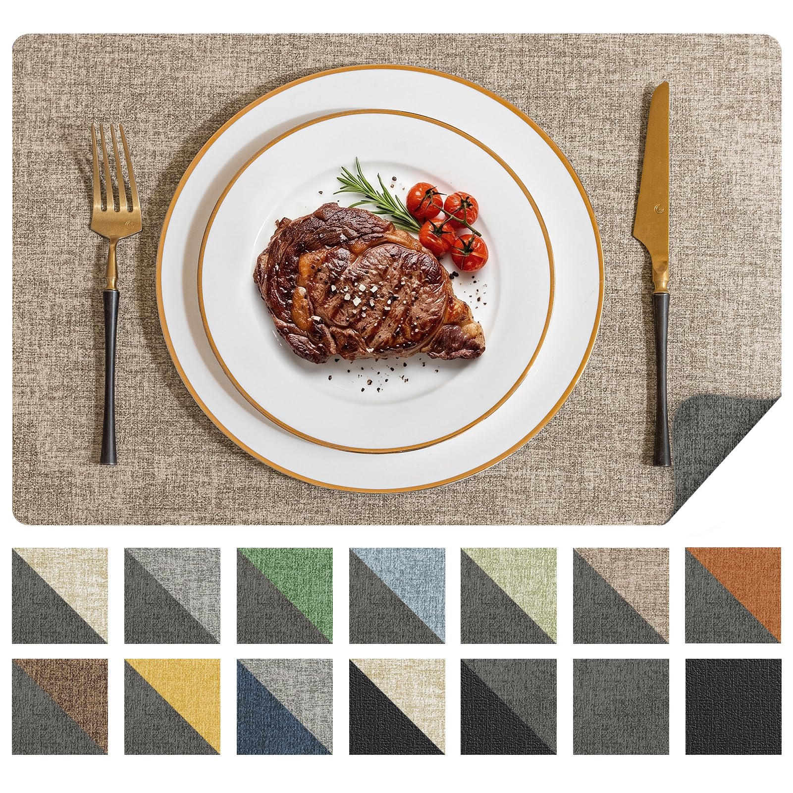 Romanstile Vinyl Placemats Set of 6