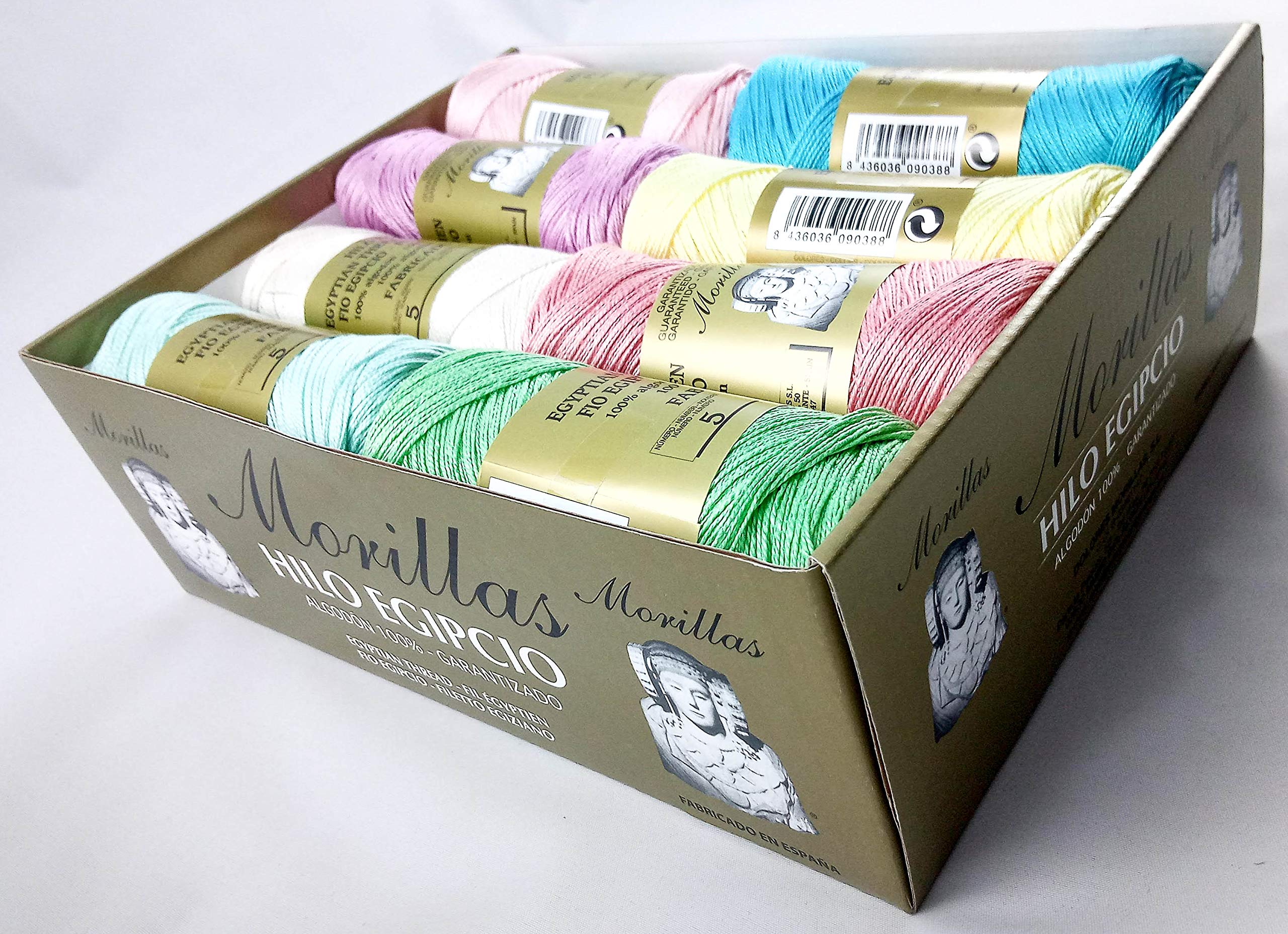 Molle - 8 Zepelines Cotone Egiziano Mercerizzato Ne 5/2 Colore Grigio 38, Per Uncinetto E Maglia, Made In Spain - copertina