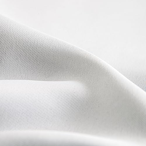 Miniatura 5 de Cortinas opacas Aquazolax con aislamiento térmico, ojales y color liso, 109 cm de ancho para el salón, 2 paneles