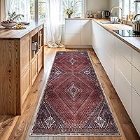 Vista 95 de Bloom Rugs Alfombra de pasillo lavable antideslizante de 7 pies – Beige/Gris Camino tradicional para entrada, pasillo, baño y cocina