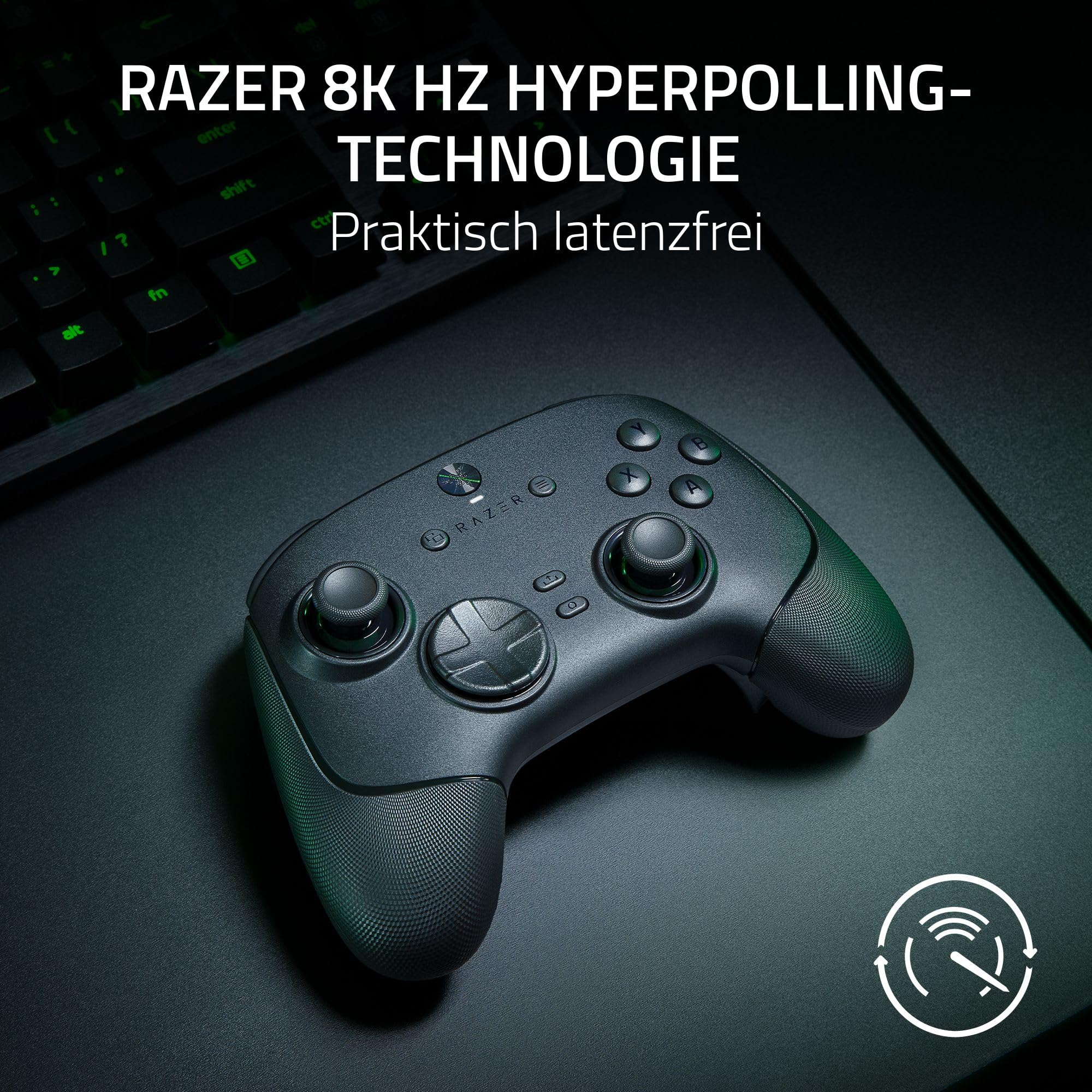 Razer Wolverine V3 Pro 8K PC Kabelloser E-Sport-Controller Schwarz 8K Hz HyperPolling TMR-Analogsticks