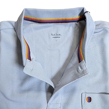 ポールスミス 半袖ポロシャツ L メッシュ DRY マルチスポット サックス ポールスミス 半袖ポロシャツ L メッシュ DRY マルチスポット