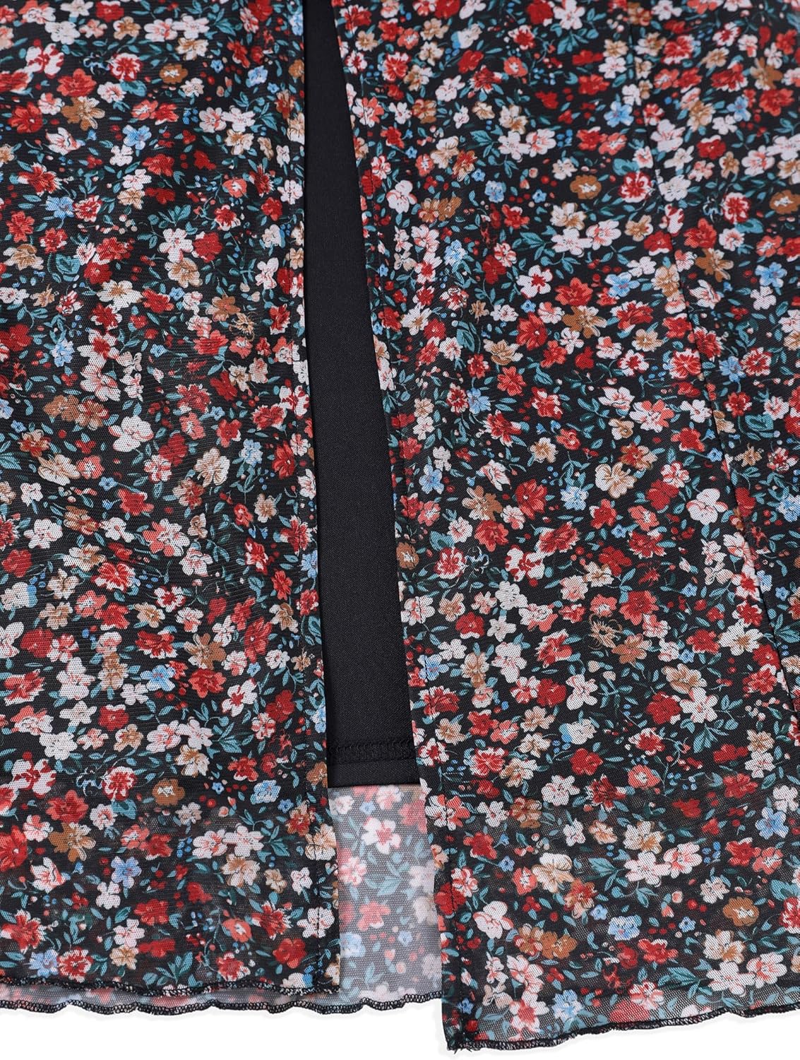 Avanova Women's Mesh Slit Split Long Skirts High Waisted Sexy Summer Maxi Skirts - Image 6