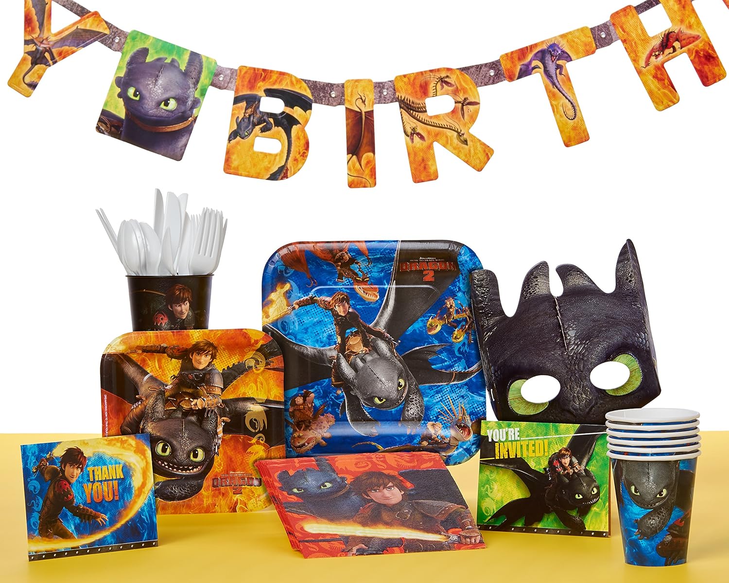 How to Train Your Dragon 2 Square Plate, 9", Party Favor