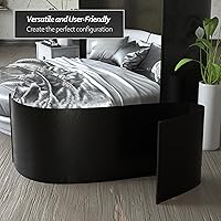 Vista 126 de Red Lantern Pantalla de onda de bambú corta de 4 pies - Blanco