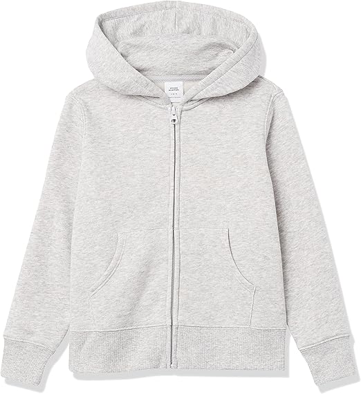 Amazon Essentials Girls and Toddlers' Fleece Zip-Up Hoodie Sweatshirt