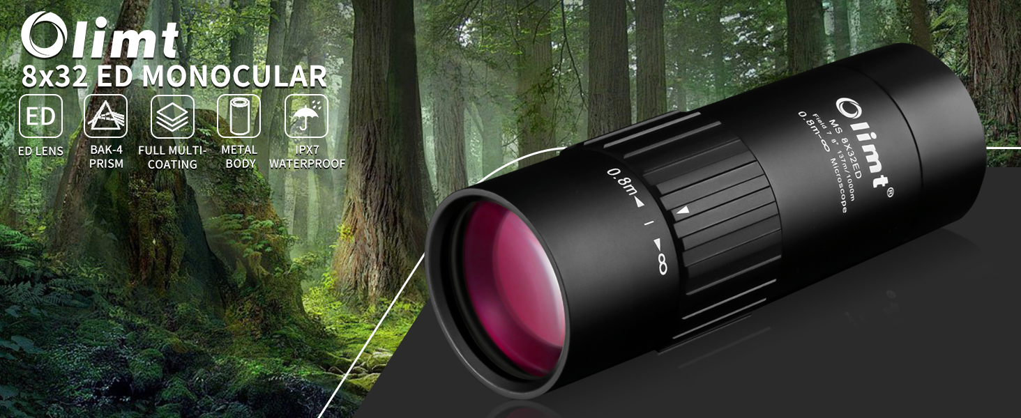 Amazon.com : Olimt 8x32 Monocular Telescope Mini Pocket Monocular