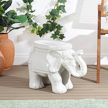 Amazon.com: JONATHAN Y TBL1007A White Elephant 14.2