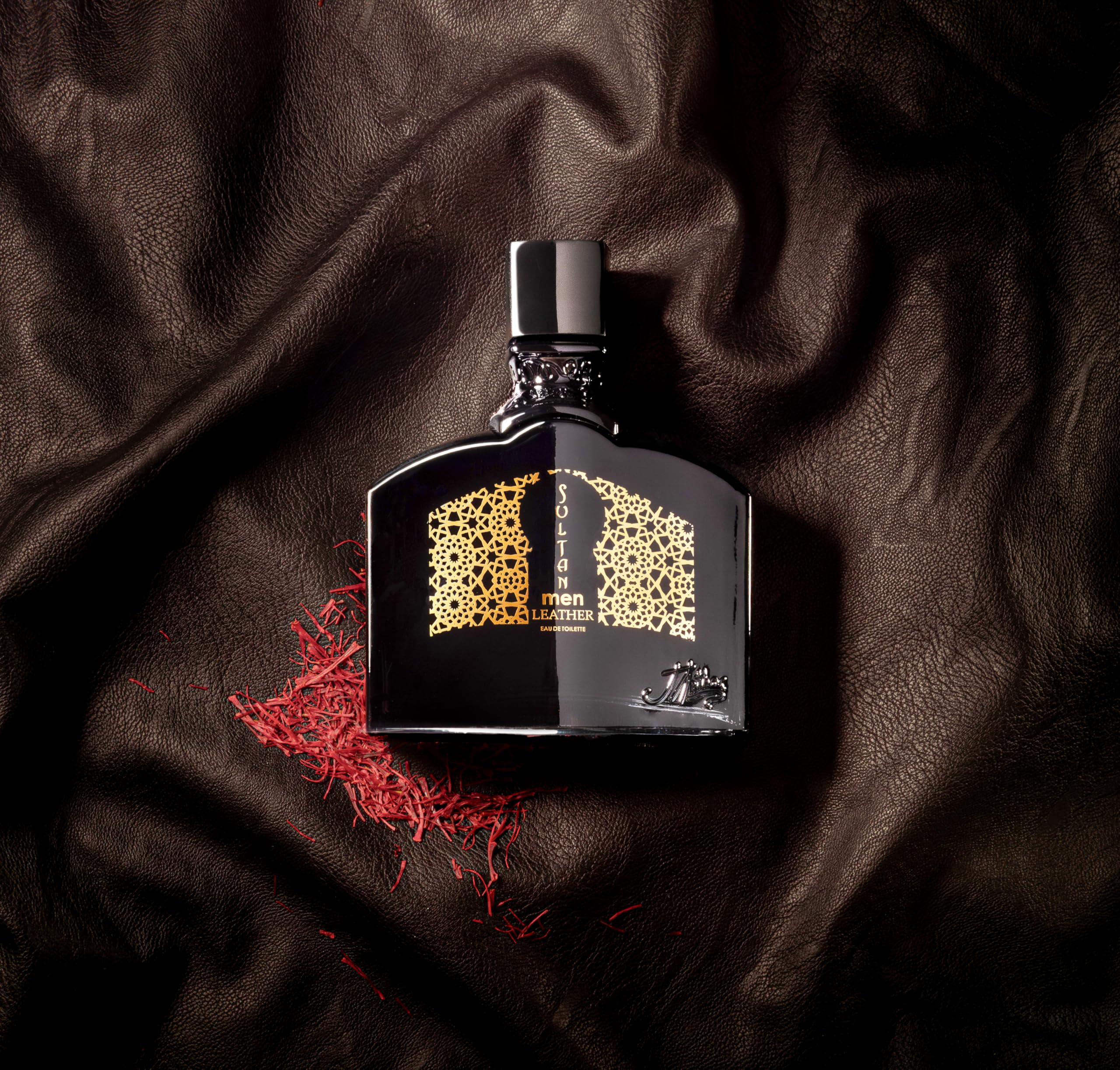JEANNE ARTHES - Perfumy męskie Sultan Men Leather - Woda toaletowa - Butelka z rozpylaczem 100 ml - Wyprodukowano we Francji w Grasse