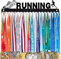 Vista 18 de Goutoports Exhibidor Colgador de Medallas - She Believed She Could She Did - Colgador de Pared Personalizado para Medallas de Corredor de Carreras