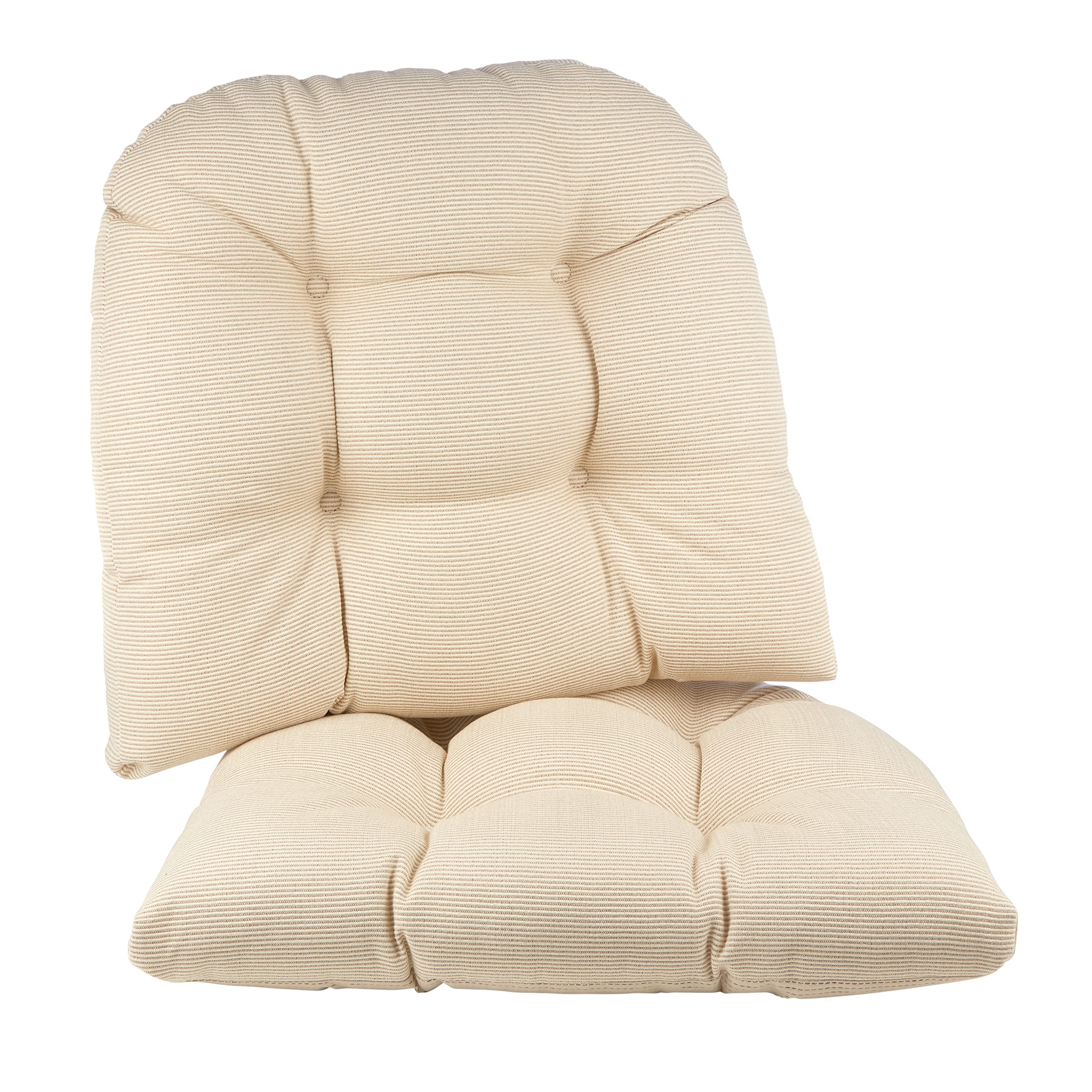 Photo 1 of **SEE NOTES Klear Vu Saturn Non-Slip Extra Large Chair Cushion 20" x 18" x 3", Set of 2, Natural 2 Count Natural Set of 2