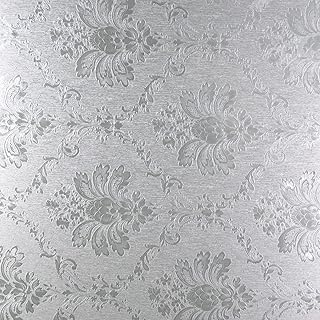 PROTINT WINDOWS Designer Floral Glass Privacy Window Film Series 2, Self Static Adhesive Cling, 35.5 inches by 72 inches