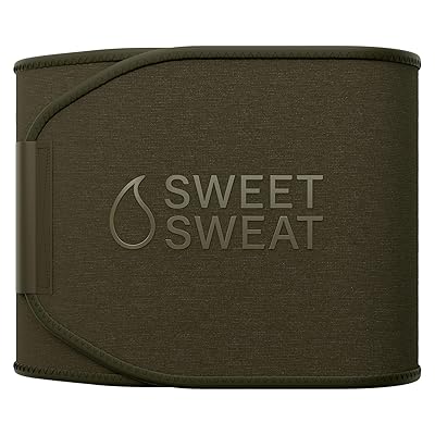 Sports Research Sweet Sweat Waist Trimmer (Core Series) - Premium Sweat Enhancing Fitness Band for Women & Men