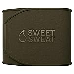 Sports Research Sweet Sweat Waist Trimmer (Core Series) - Premium Sweat Enhancing Fitness Band for Women & Men - Adjustable Fit  Latex-Free Neoprene - Matte Green, XXL