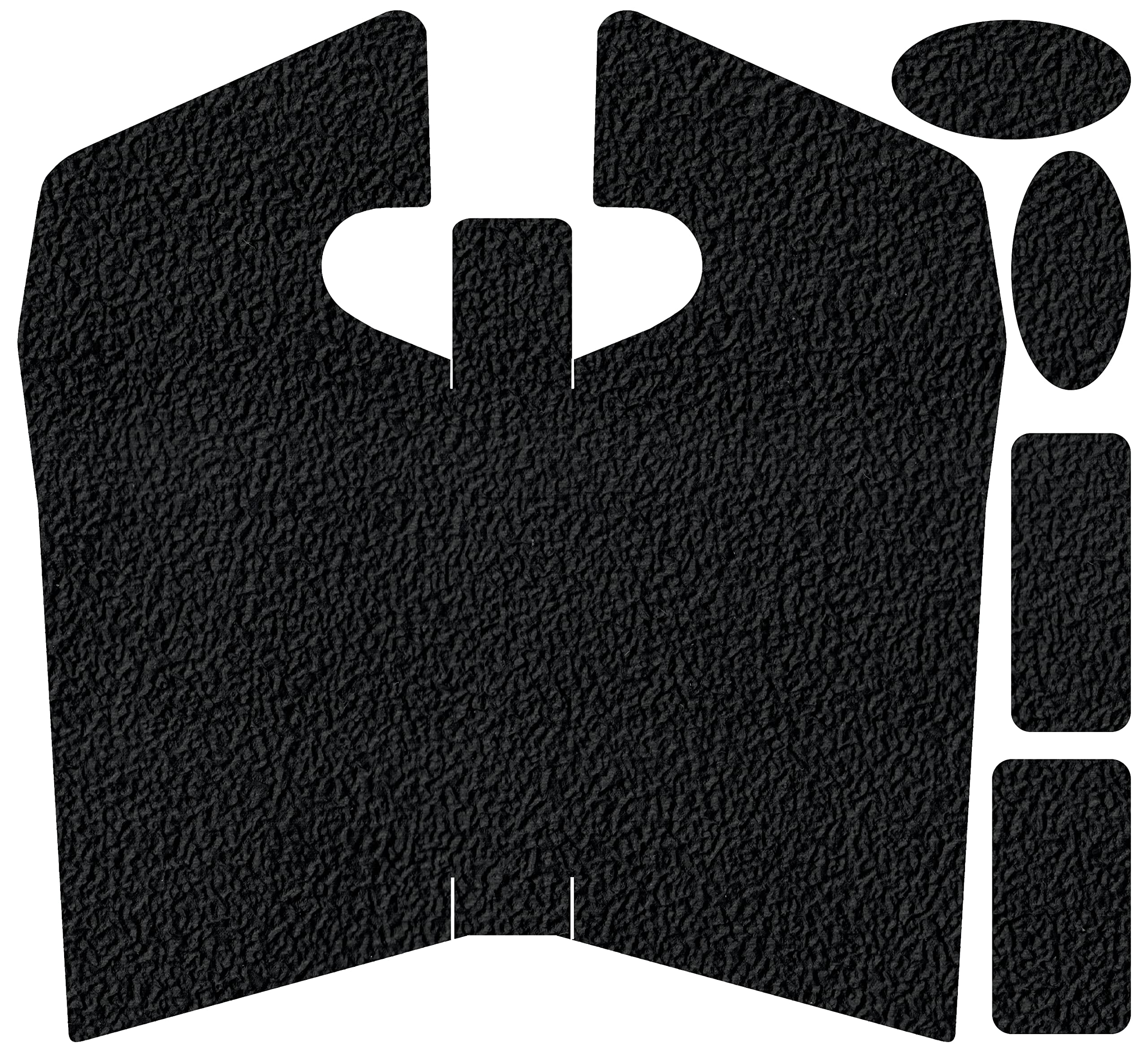 Rubber Grip Tape Overlay for Canik Mete SFT/SFX with Mag Well Installed