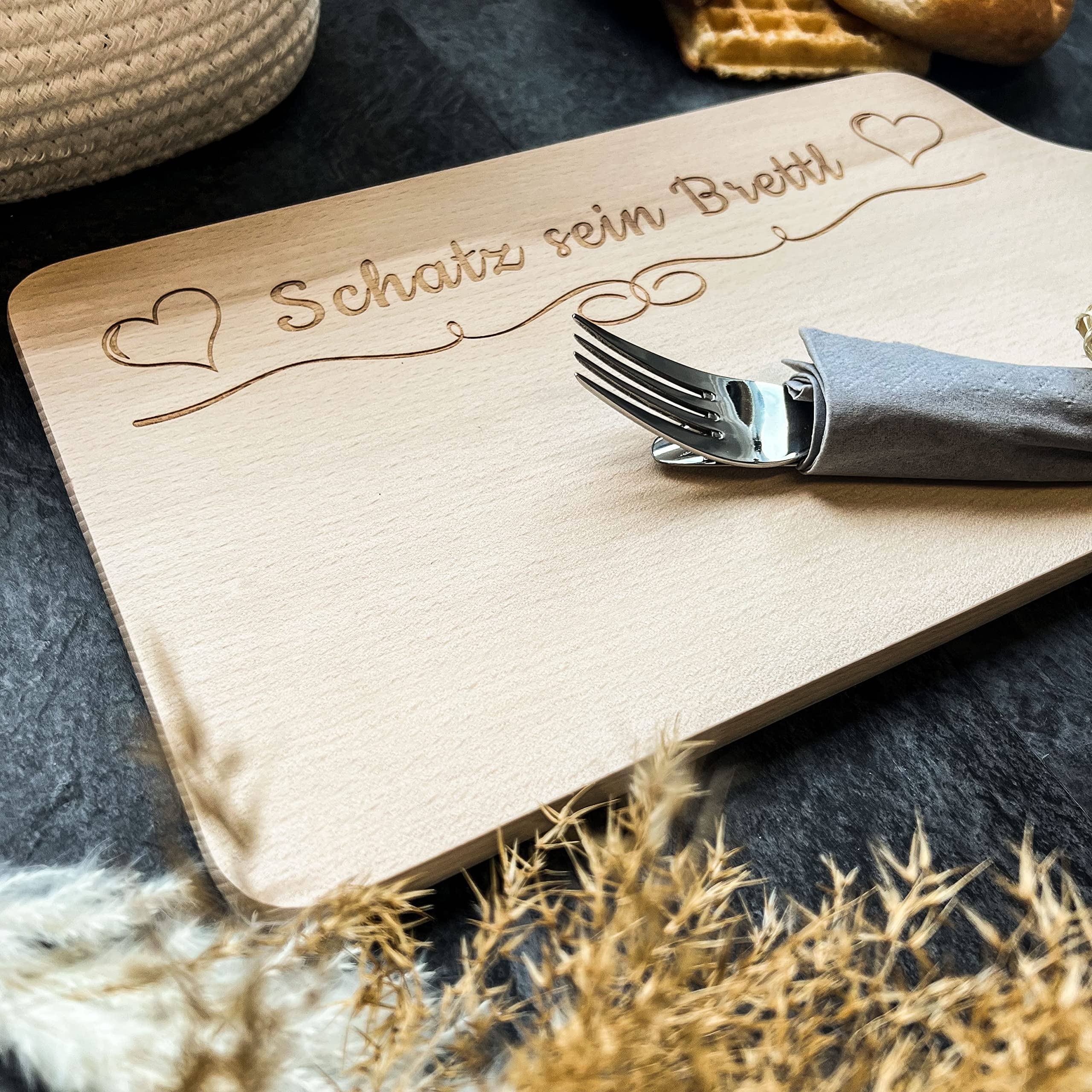 Set Pranzo In Metallo Con Tagliere Inciso 'Piratensnack' - Lunch Box 1400 Ml, 19x11,5x6,5 Cm, Coperchio In Legno Di Faggio, Regalo Per Primo Giorno Di Scuola E Compleanni Bambini