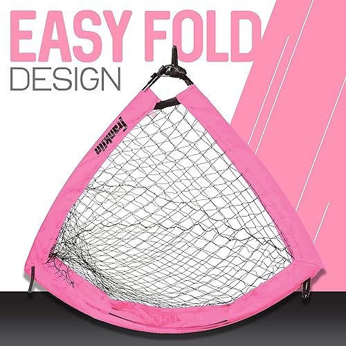 Vista 30 de Franklin Sports Blackhawk Portería de fútbol para patio trasero – Redes de fútbol portátiles desplegables – Jóvenes + Adultos Plegables