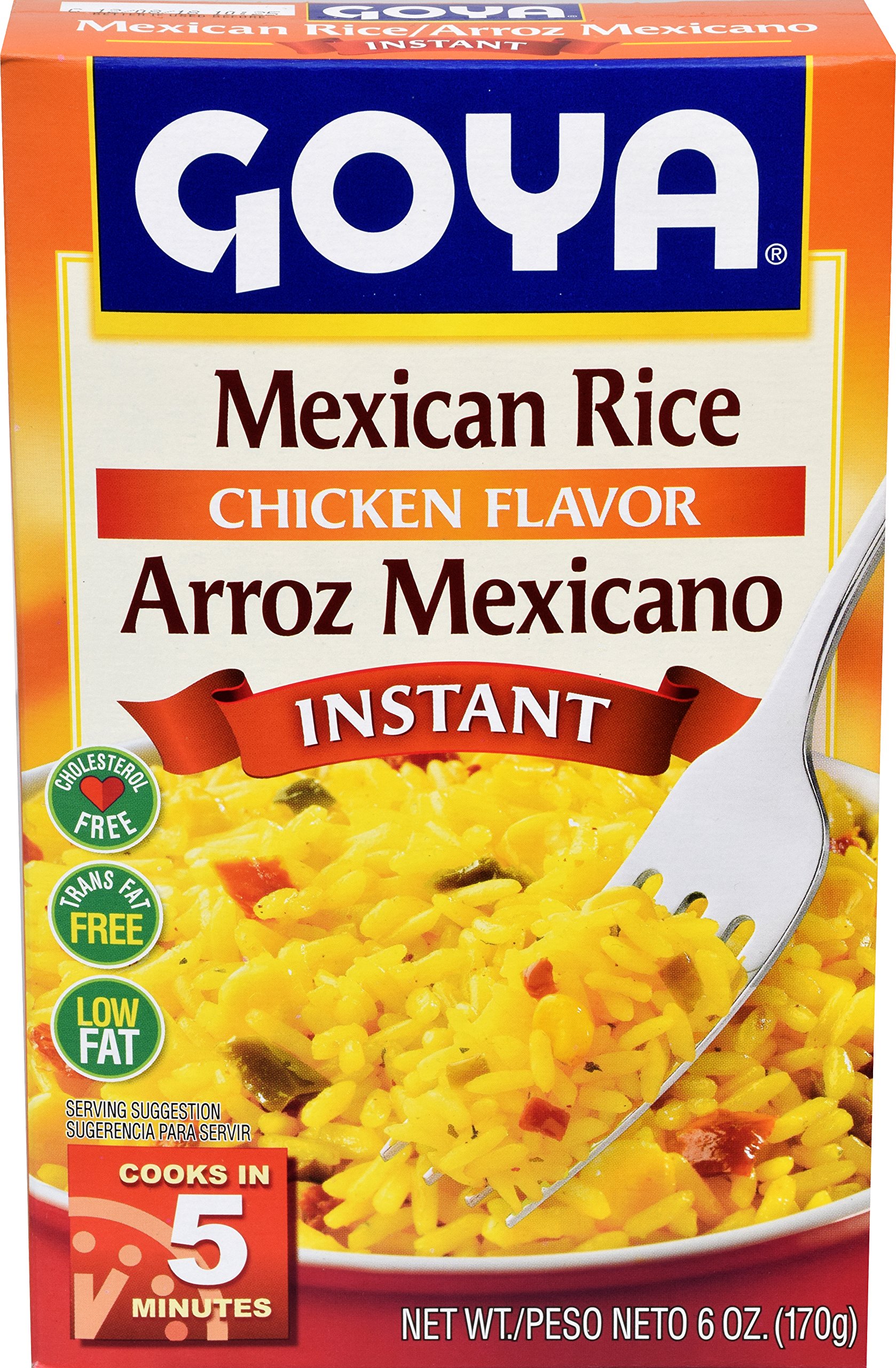 Buy Goya Foods Instant Mexican Rice, Chicken Flavor, 6 Ounce (Pack of