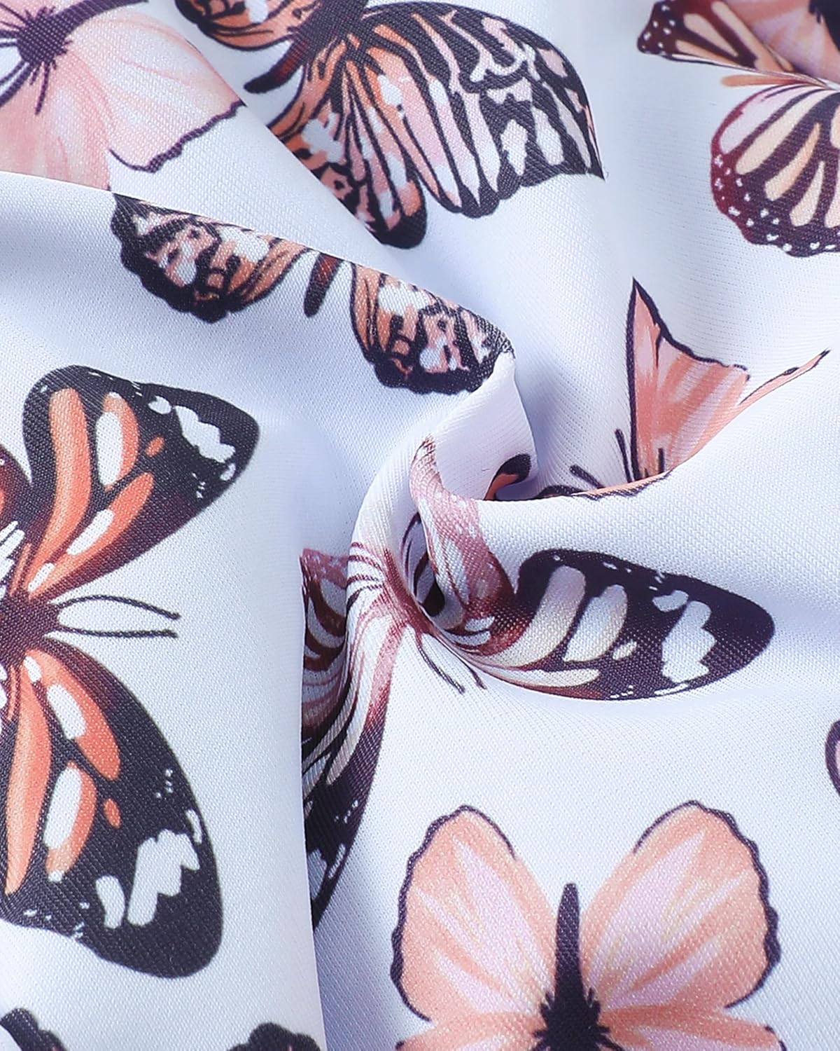 Renotemy Infant Baby Girls Swimsuit Toddler Bathing Suit Long Sleeve Zipper One-Piece Rash Guard Ruffle Swimwear with Hat - Image 5