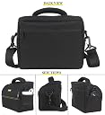 SIDRUM Polyester WF-18 DSLR Camera Bag | DSLR Case with Adjustable Shoulder Strap & Rain Cover | for Canon, Nikon, Sony and All Other DSLR Cameras - Water Resistant- Anti Shock (Yellow-Interior) gallery image