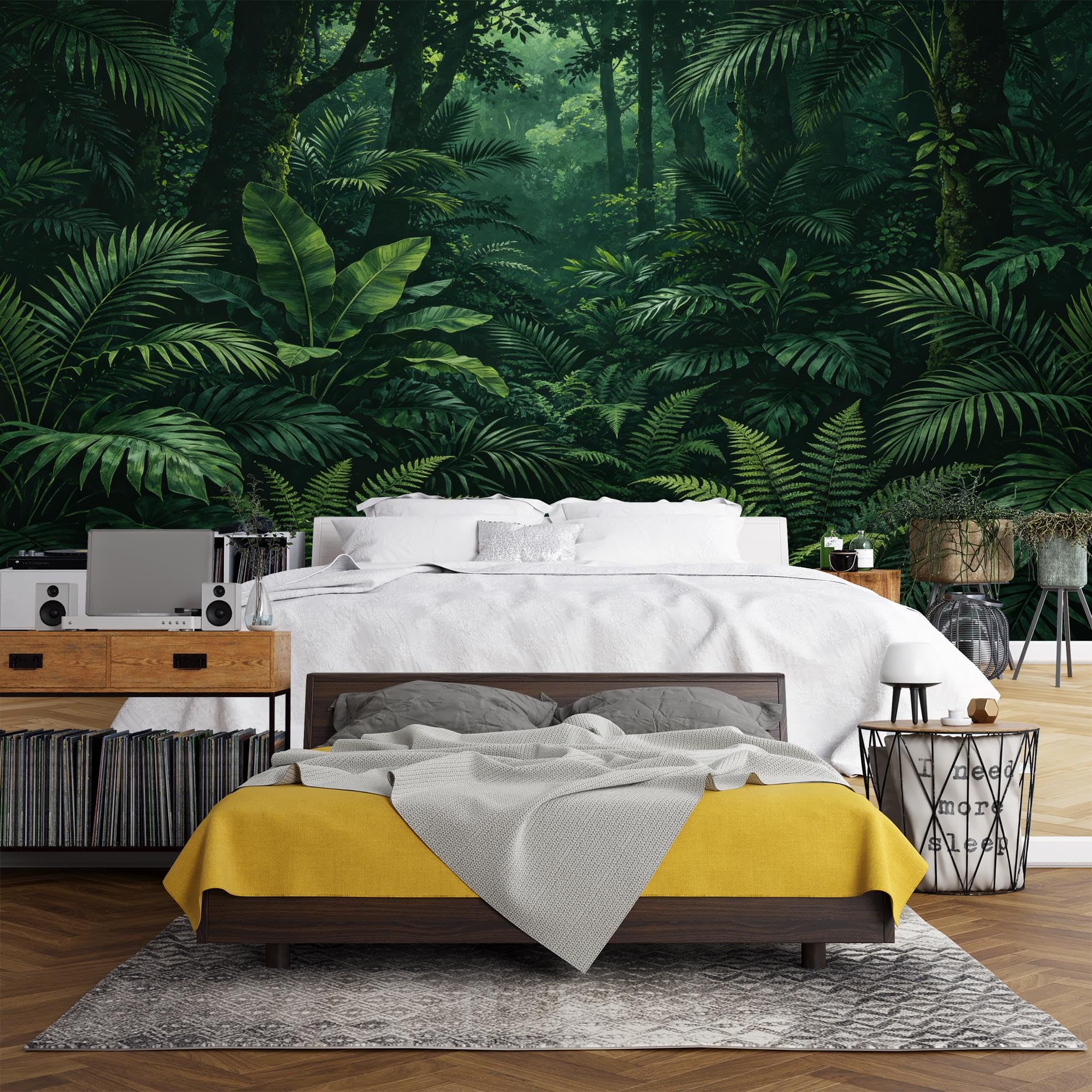 Carta Da Parati Fotografica Foreste Oscure Murale Da Parete Per Soggiorno 600 Cm X 400 Cm (Larghezza X Altezza) Carta Da Parati In Tessuto Non Tessuto Poster Panoramico 3D Decorazione Per La Casa -