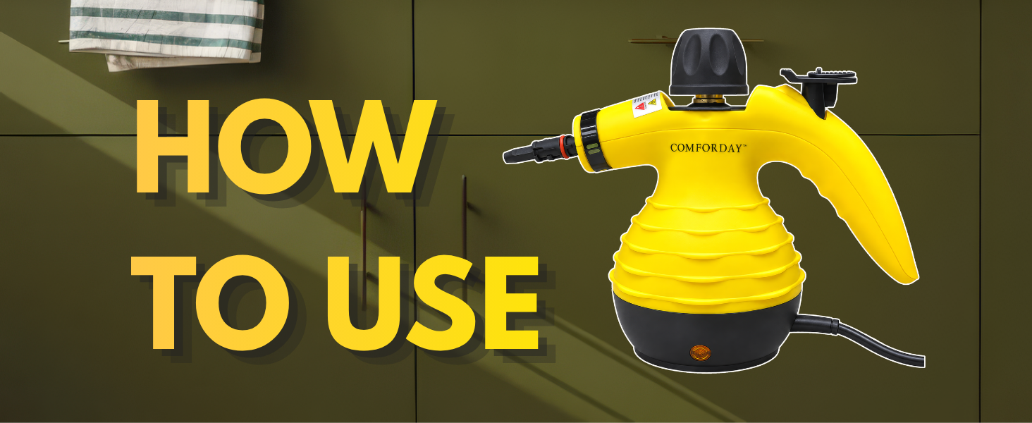 Amazon.com: Comforday Handheld Pressurized Steam Cleaner - Multi