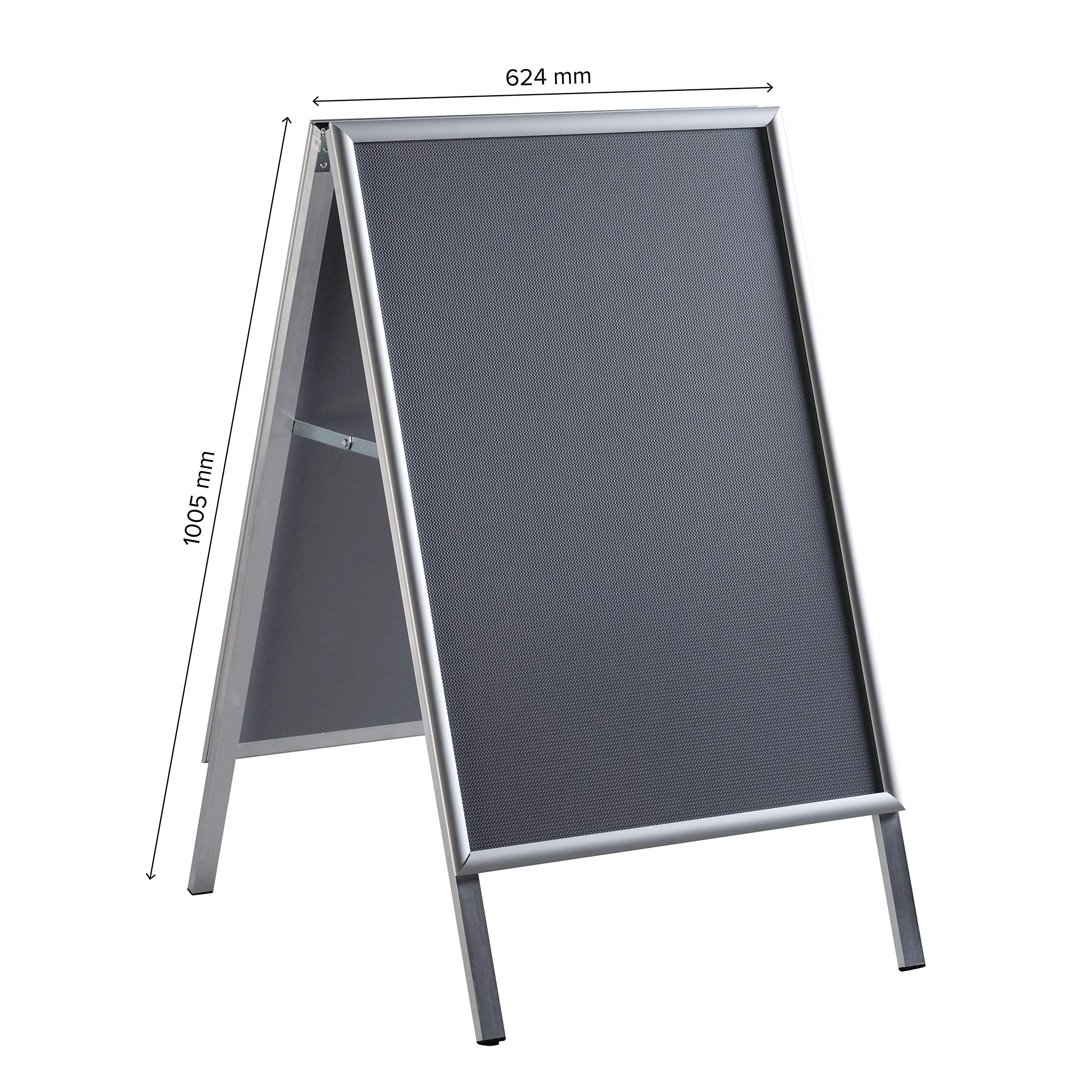 Kundenstopper Indoor, Gehrung, DIN A1 Plakatständer mit 25 mm Profil