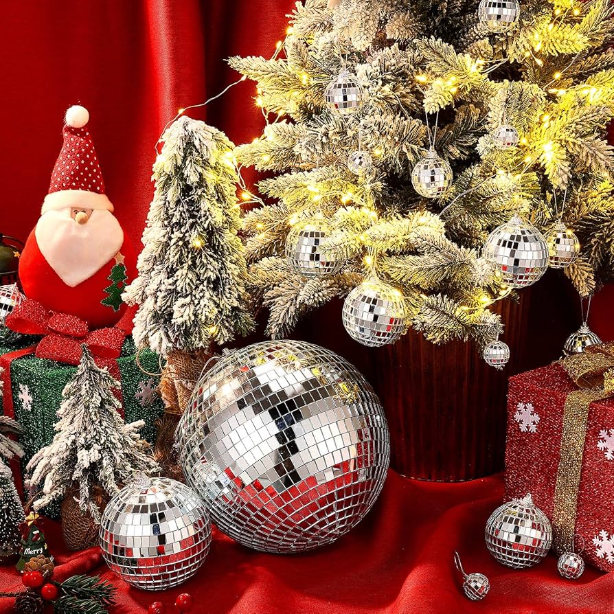 クリスマスミラーボール Amazon.co.jp: HyDren 40個パック ミラーディスコボール