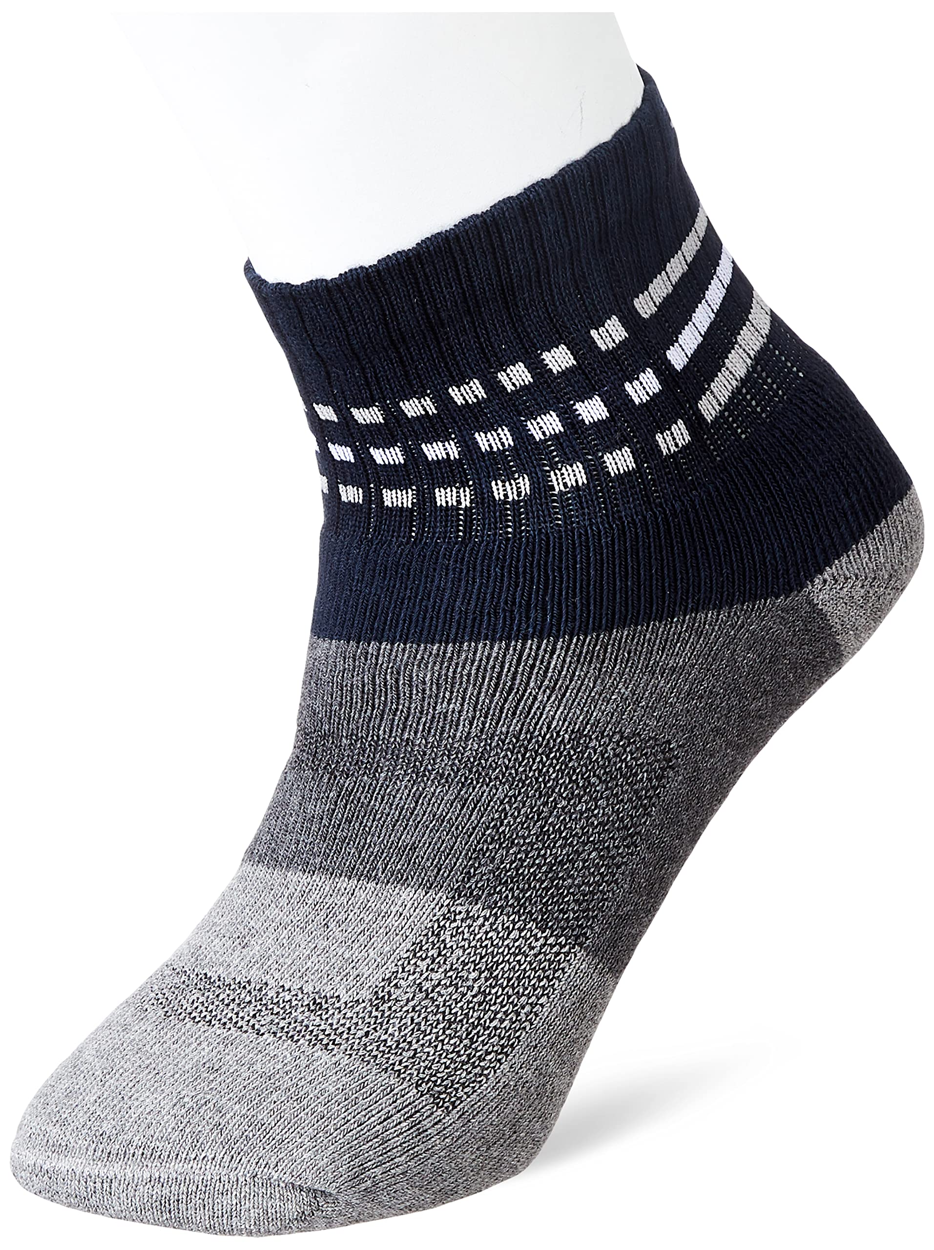 jockey Men's Cotton Terry Fabric Ankle Length Socks 7606_Assorted_Free Size, Assorted Color-picture-39