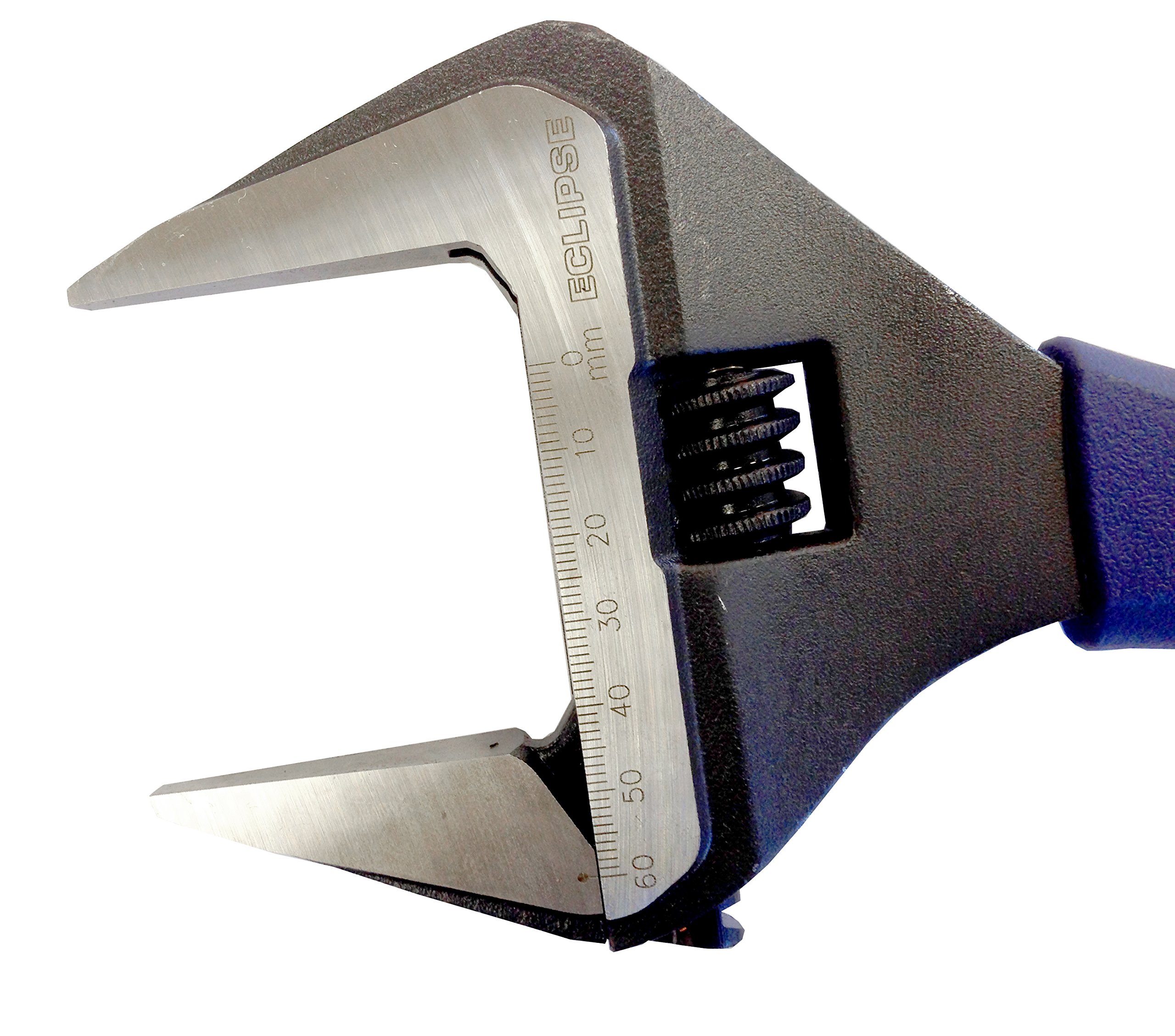 Eclipse Professional Tools ADJW12WJ Clé à molette de 12" avec mâchoires extra-larges de 60 mm (2 ¼"), Gris