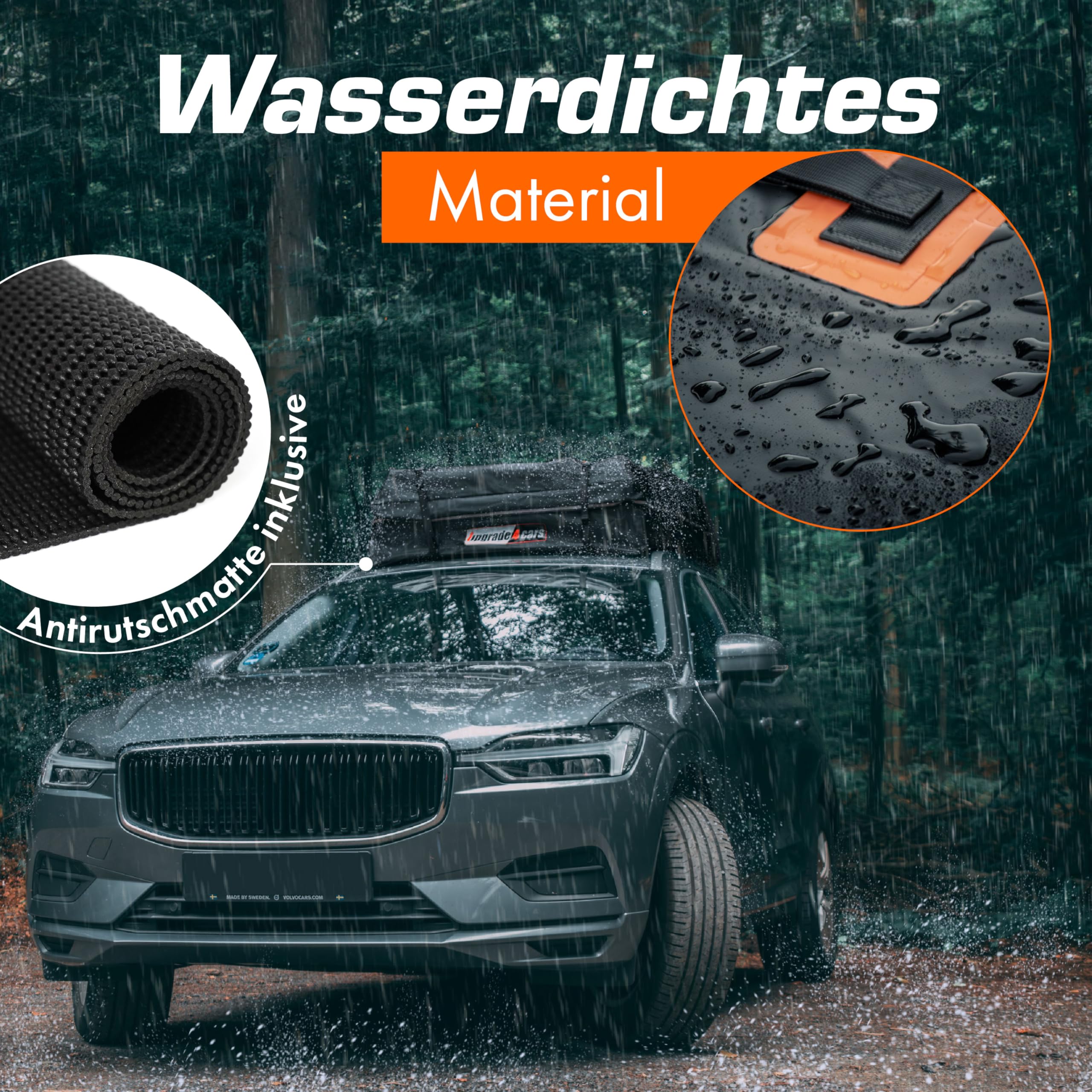 Upgrade4cars Auto Dachbox mit Träger Set | Dachgepäckträger 566 Liter ohne Reling Inkl. Zubehör | Dachkoffer Universal 130 x 110 x 40 cm | Autozubehör Geschenke für Frauen Männer