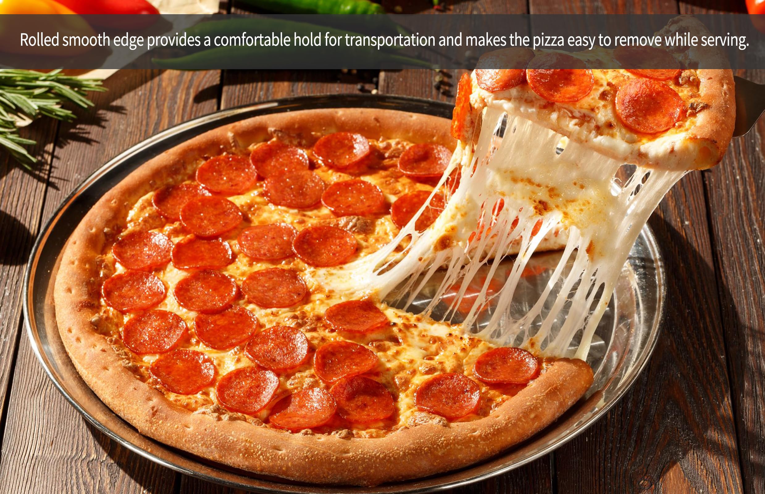 Paquete de 10 moldes para pizza de aluminio a granel, bandeja redonda para pizza para horno, bandeja de pizza de 12 pulgadas para pasteles, galletas, pizzas, pasteles, cocina, hornear,
