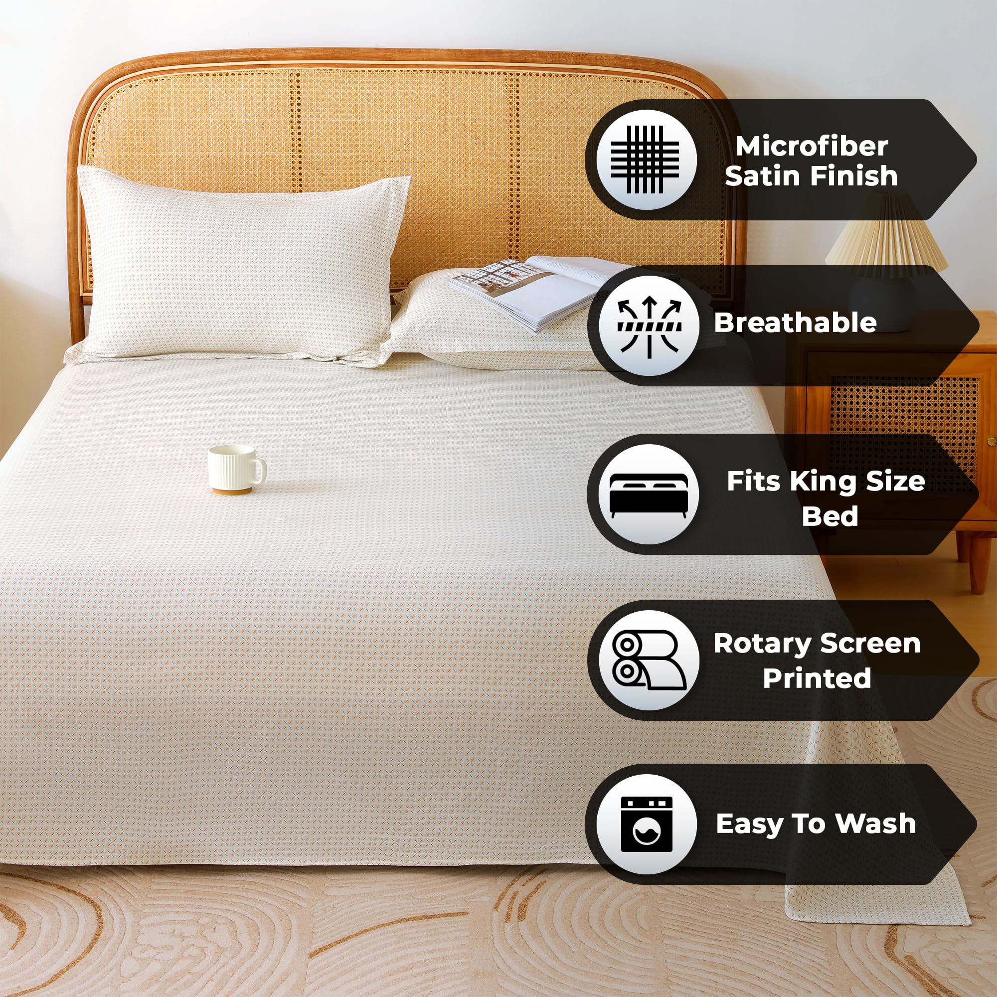 Story@Home King Size Cotton Bedsheet Set -2 Story@Home King Size Cotton Bedsheet Set -2