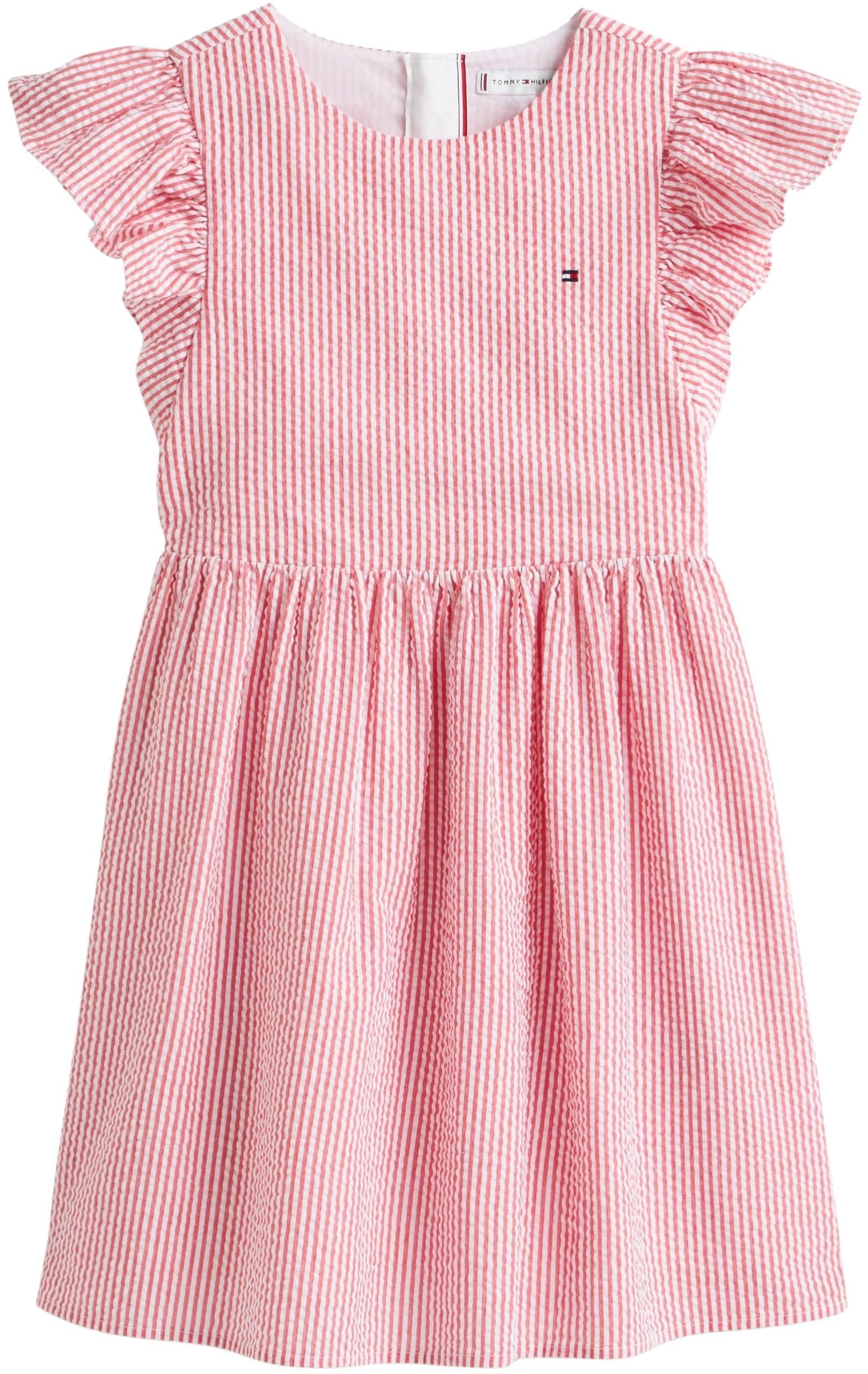 Tommy Hilfiger Mädchen Seersucker Dress Ss Kg0kg09165 Kleider (1er Pack)