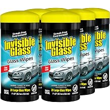 Invisible Glass Auto Glass Cleaning Wipes, 28 Count, 90166 Pack of 6