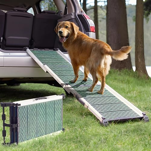 Rampa para Perros para Coche - Estable - Antideslizante - 90 kg de Capacidad