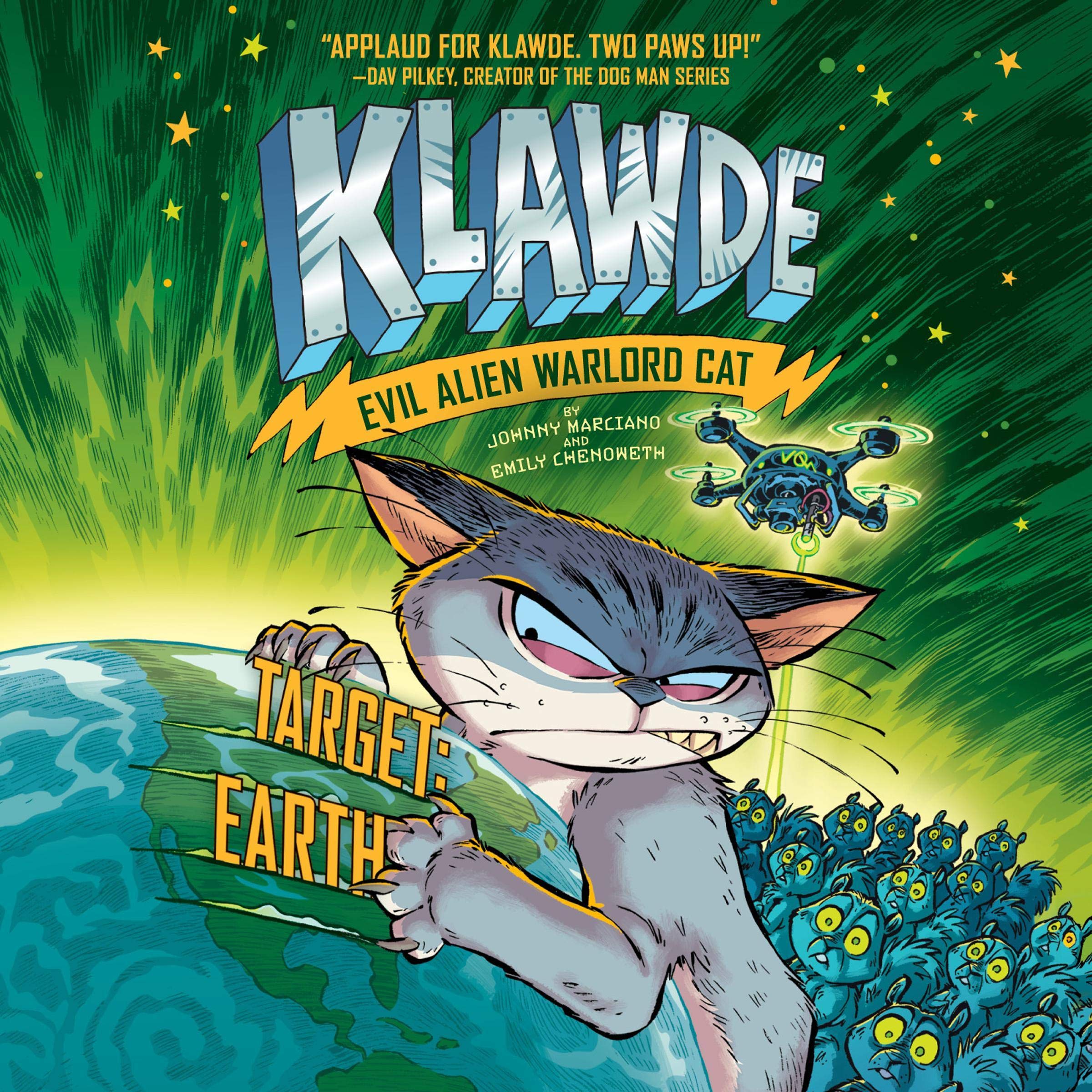Cover art for Klawde: Evil Alien Warlord Cat: Target: Earth #4
