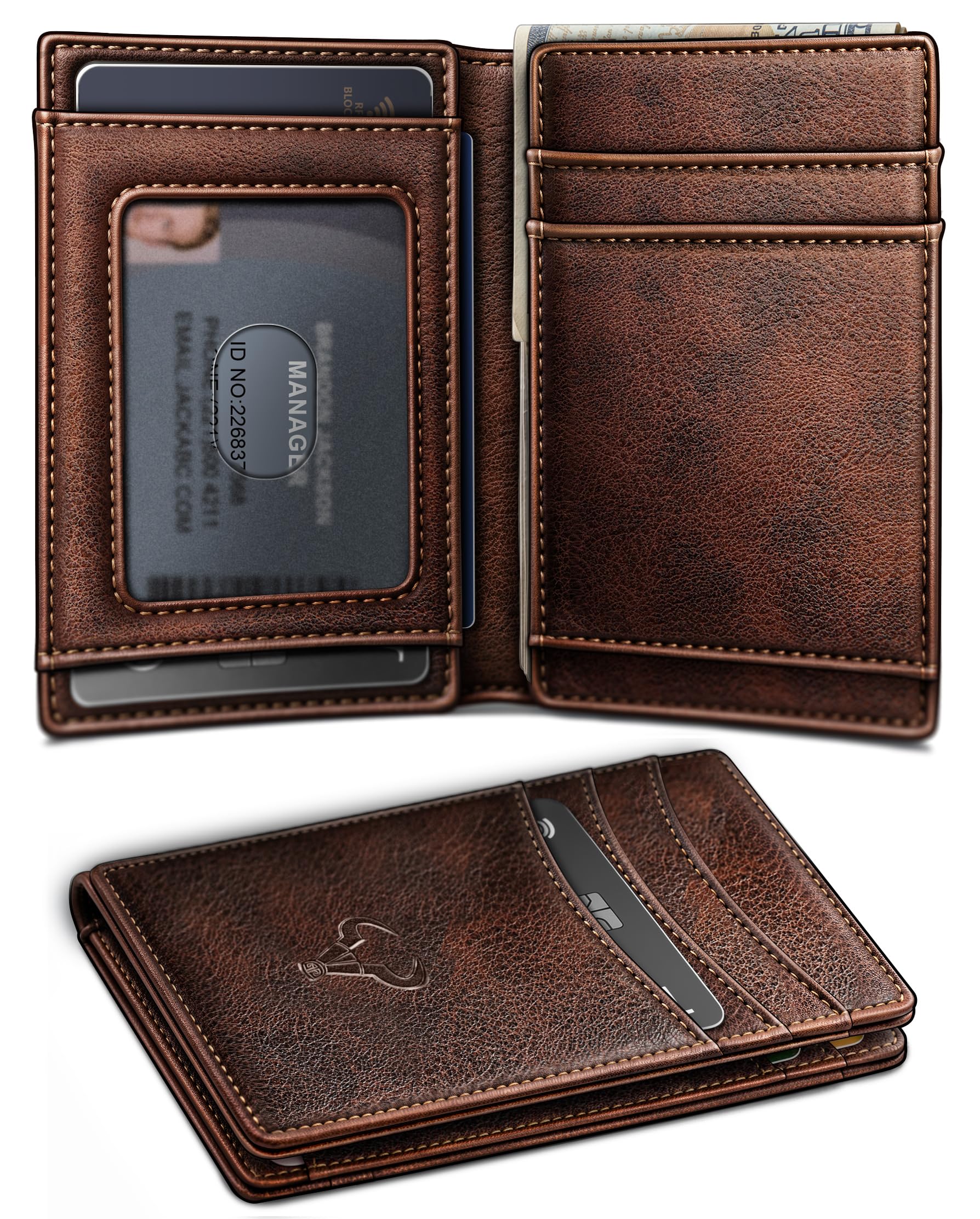 BULLIANT Slim Leather Wallet