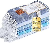 Vista 29 de Gold CASE Juego de 6 Toallas de Playa Turcas – Toallas de Baño Grandes 100% Algodón 70 x 38'' – LYCIA de Tamaño Extra Grande, Secado Rápido y Sin