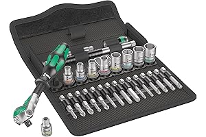 wera red bull 8100 Metric Speed Ratchet Set in 1/4" Drive