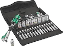 Wera 05004016001 8100 SA 6 Zyklop Metric Speed Ratchet Set, 28 Piece, 1/4