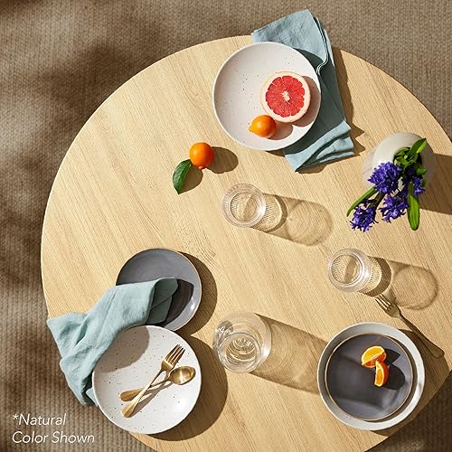 Miniatura 7 de Best Choice Products Mesa de comedor redonda de mediados de siglo moderna de 35.5 pulgadas, comedor que ahorra espacio para el hogar, cocina, Negro