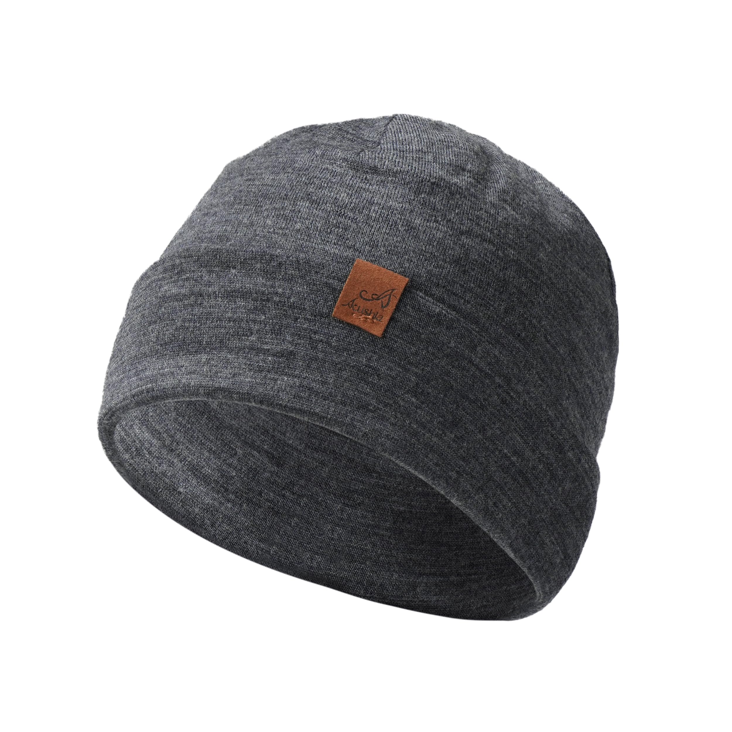 ACUSHLA 100% Merino Wool Cuff Beanie - Unisex Winter Hat for Men & Women - Watch Cap for Cold Weather - Warm Skull Wraps
