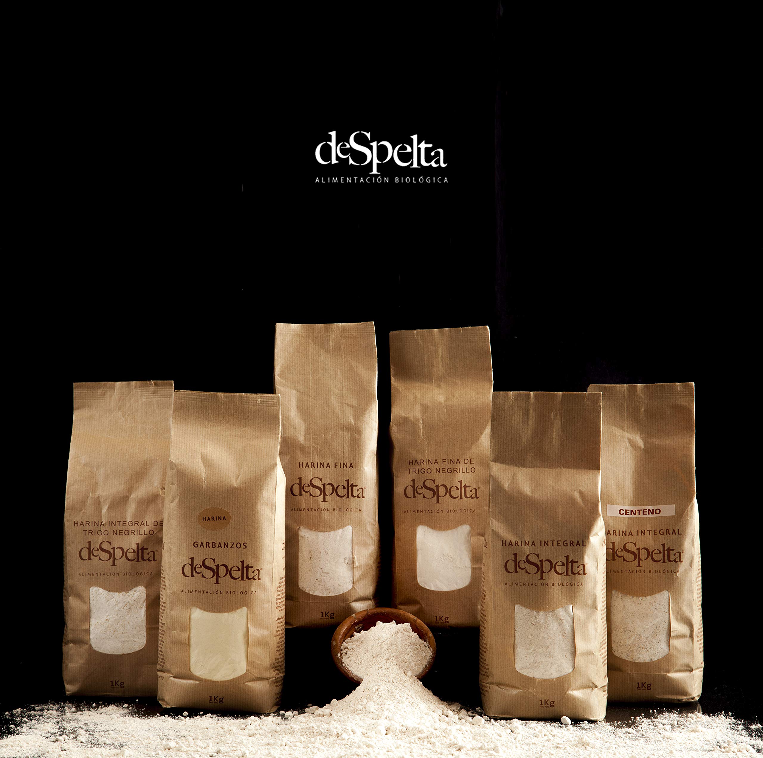 Despelta - Trigo Califa Harina Fina Ecológica - 5 Kg - Harina de Fuerza W300