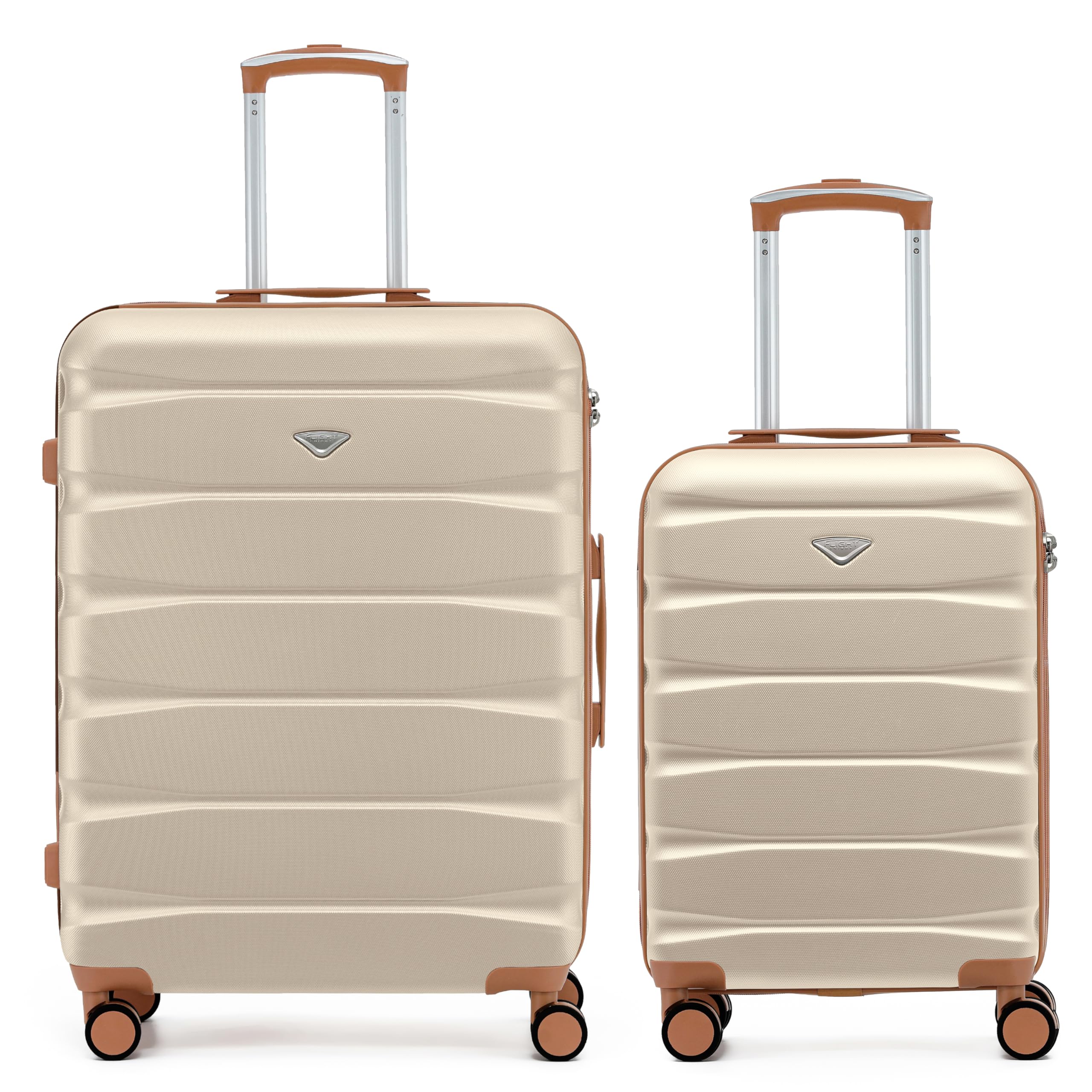 Flight Knight Suitcase Set of 2 Lightweight 4 Wheel ABS Hard Case Cabin Carry On Hand Luggage Approved for Over 100 Airlines Including easyJet, British Airways, Ryanair & Many More 55x35x20cm — view 74
