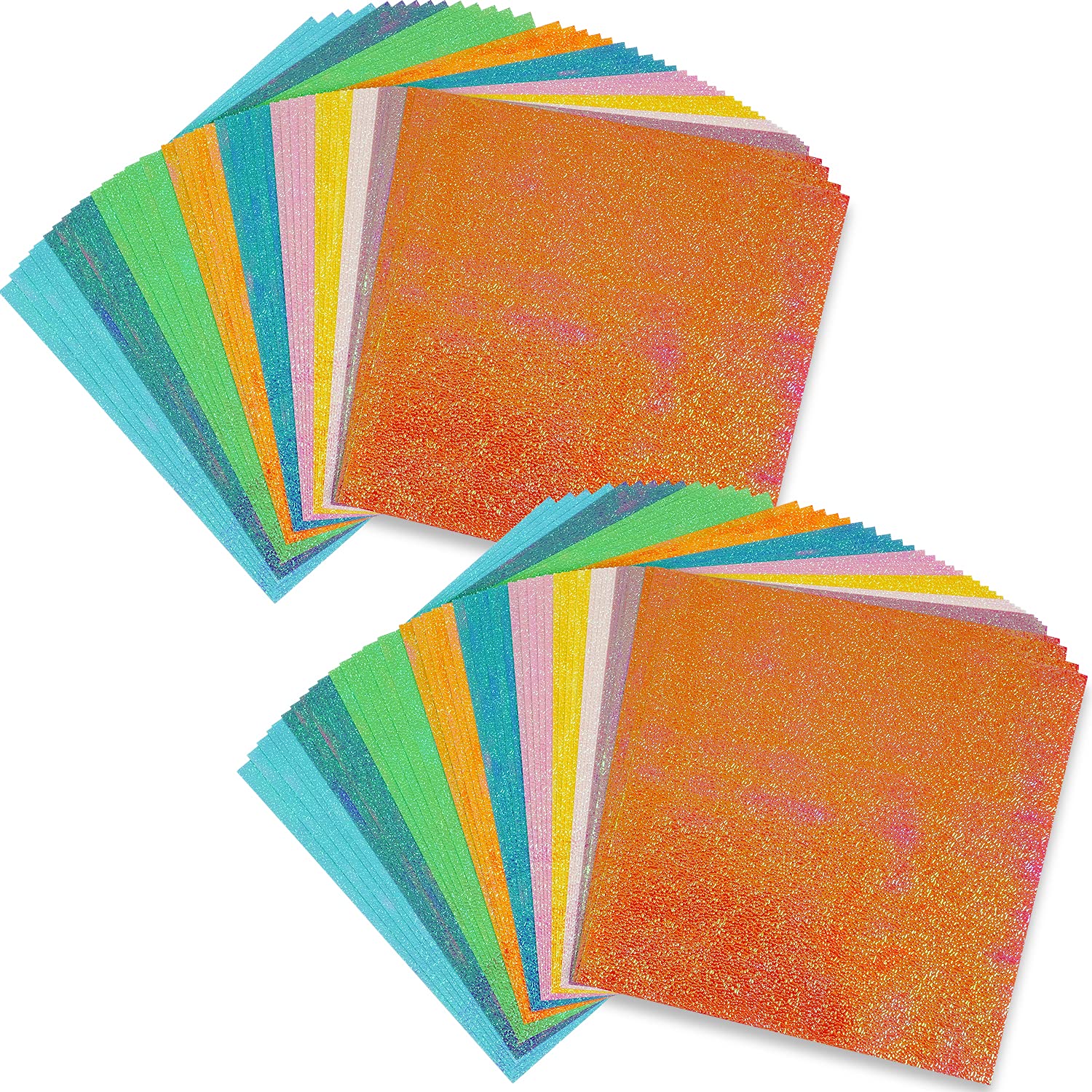 Amazon | 折り紙 キラキラ おりがみ 10色 （50枚セットor100枚