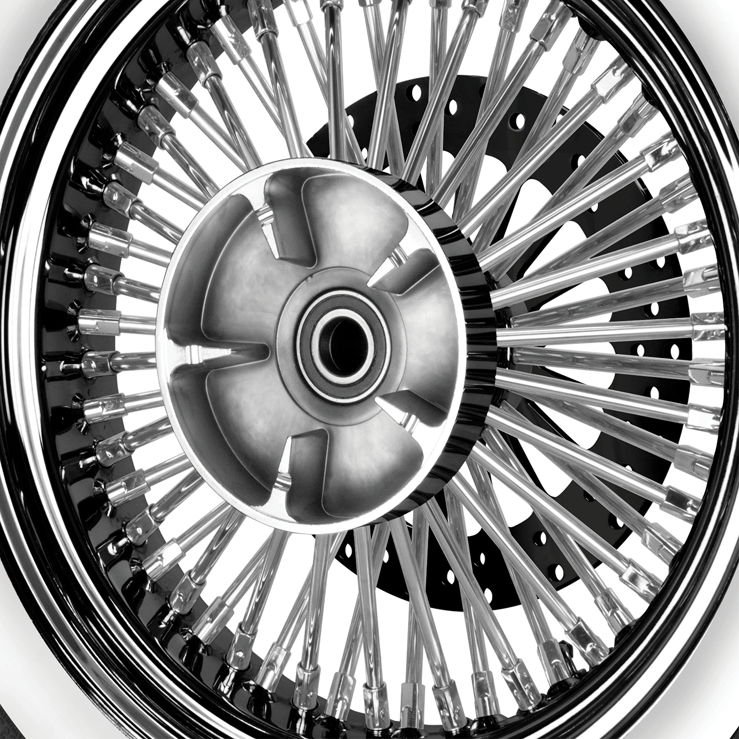 Amazon.co.jp: 16インチ ハーレー ファットスポークホイール 16x5.5 40